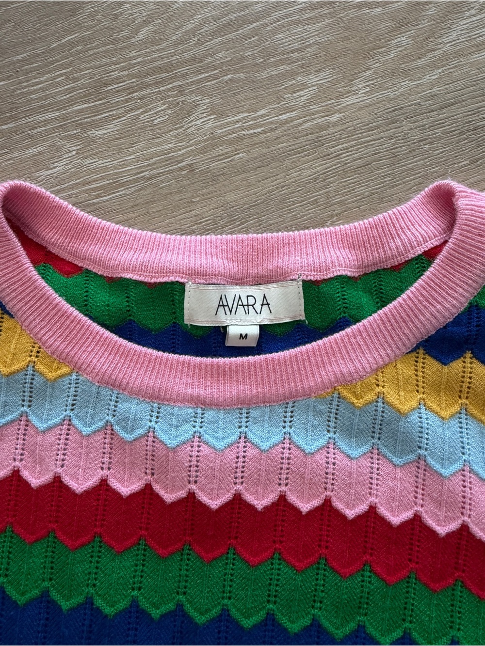 Avara Mandy Multi Striped Knit Sweater Size M - Picture 7 of 10
